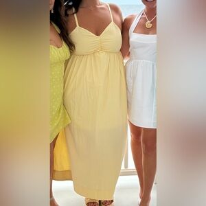Abercrombie & Fitch Yellow Maxi Dress
